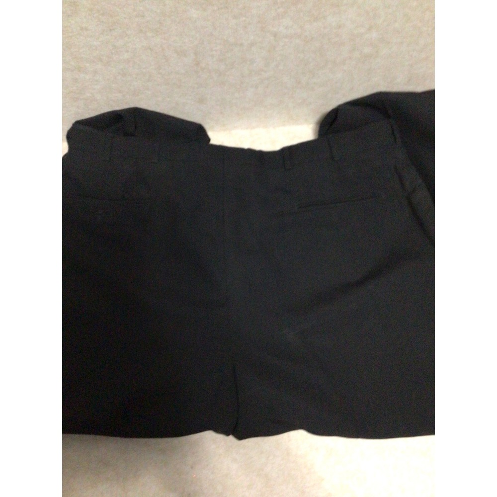 Jack Nicklaus Hart Schaffner Marx Black Pleated Wool Blend Dress Pants Mens 40 - Picture 6 of 7